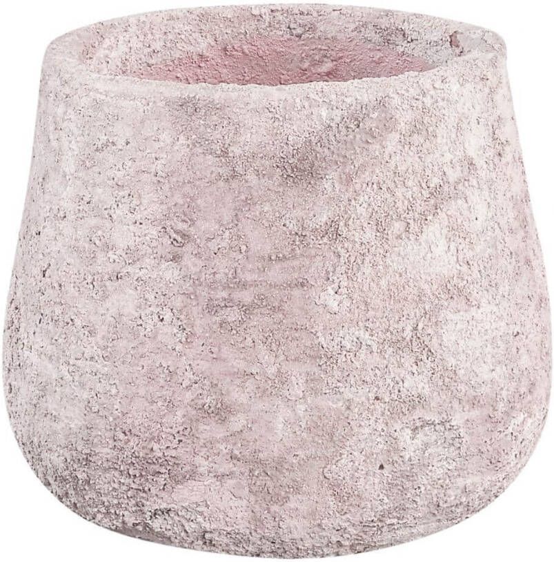 Coppens Linzz pink ceramic pot round