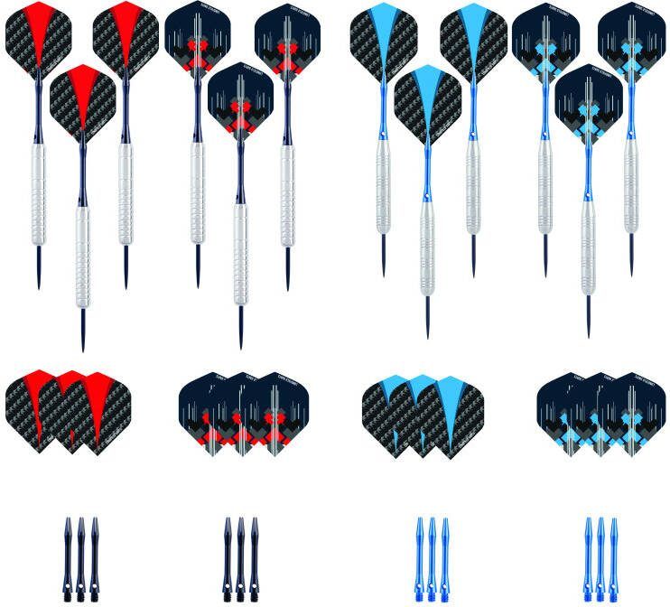 Coppens Longfield darts 4 sets steeltip nickelplated brass 21 23 gr