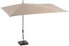 Coppens Madison Assymetric sideway parasol 360 x 220 cm polyester Ecru online kopen