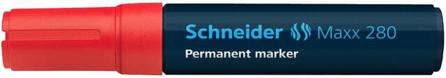 Schneider marker Maxx 280 permanent beitelpunt rood