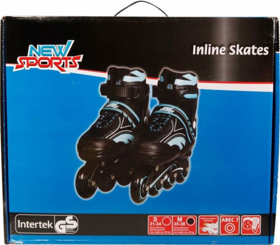 Coppens New Sports Inlineskates Blauw ABEC 7 maat 31-34