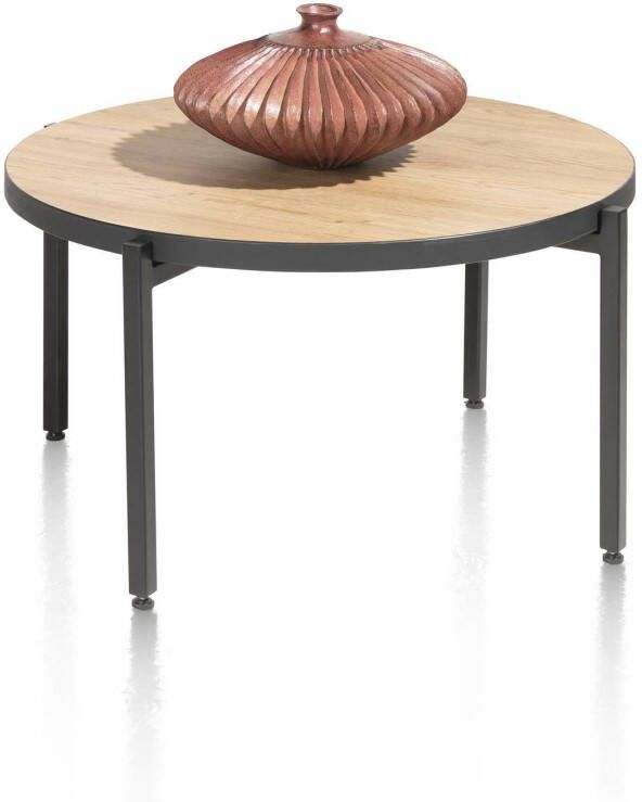 Coppens Ostrava salontafel rond 64 cm. met omkeerbaar blad