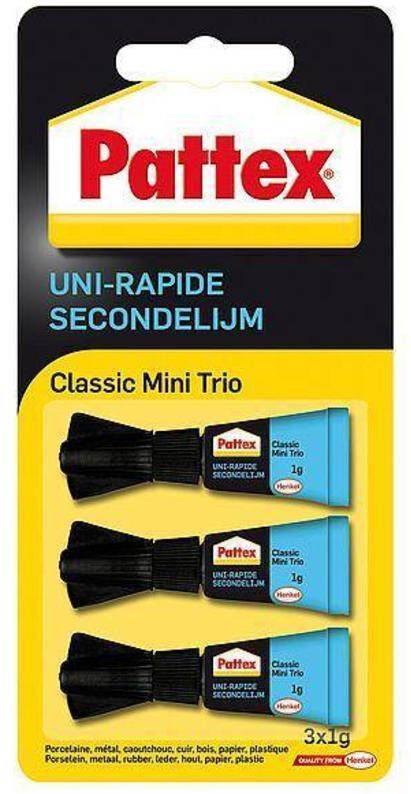 Coppens Pattex Secondelijm 1gr Classic 3 stuks