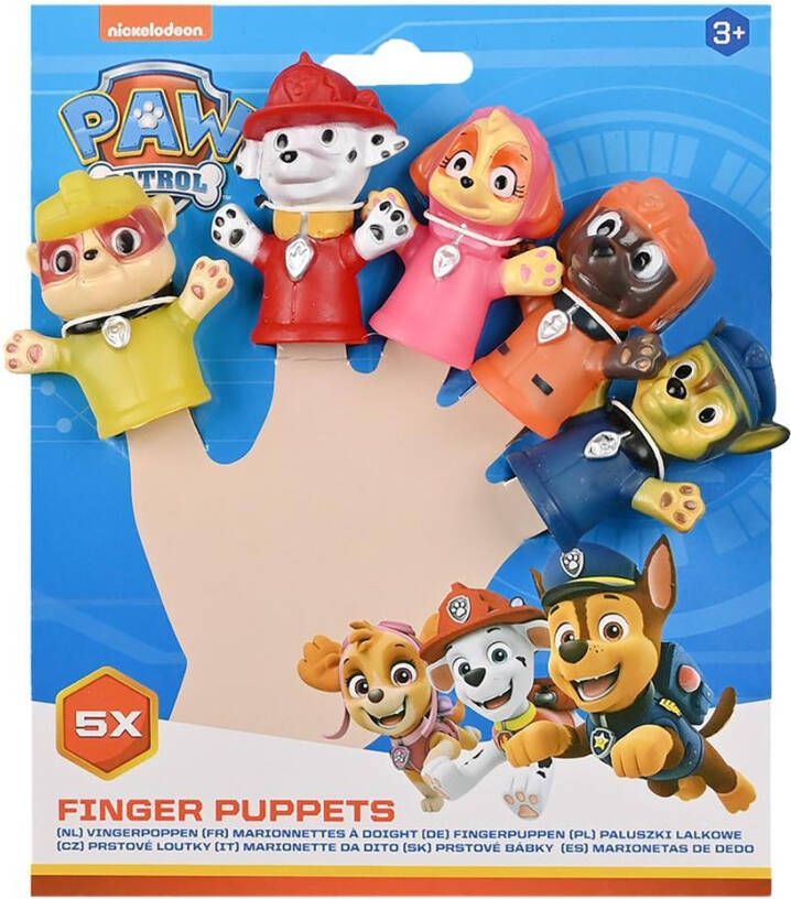 Coppens Paw patrol vingerpoppen 5delig