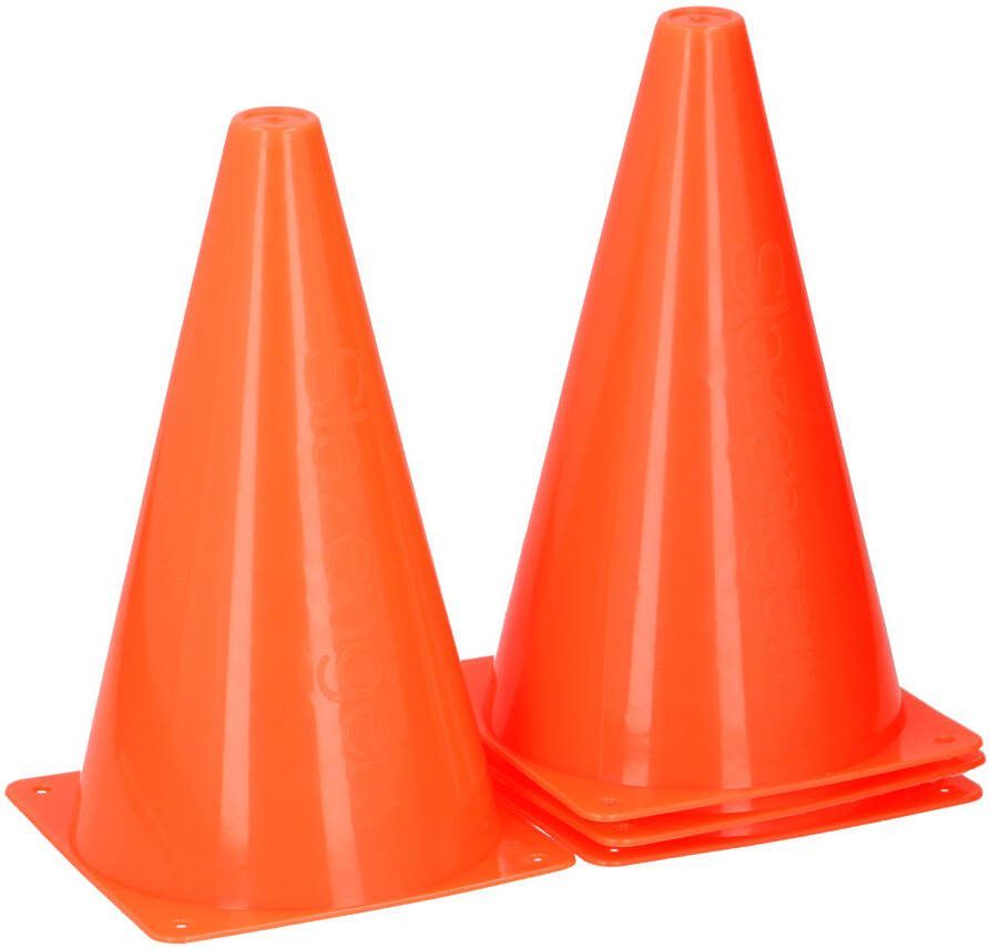 Slazenger Sport voetbal pionnen 4x stuks oranje kunststof 14 2 x 23 5 cm Pionnen