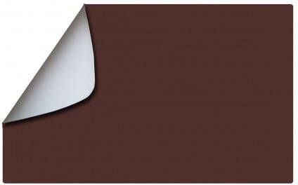 Wicotex Stevige luxe Tafel placemats Plain chocolade bruin 30 x 43 cm Placemats