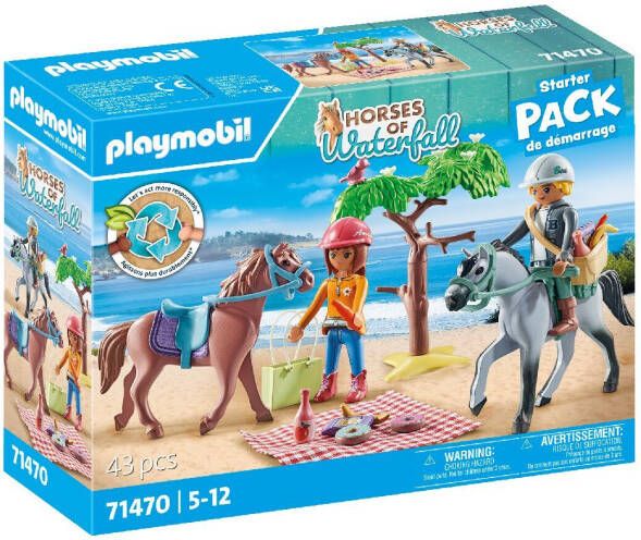 Coppens Playmobil Horses of waterfall 71470 paardrijden naar het strand met Amelia & Ben