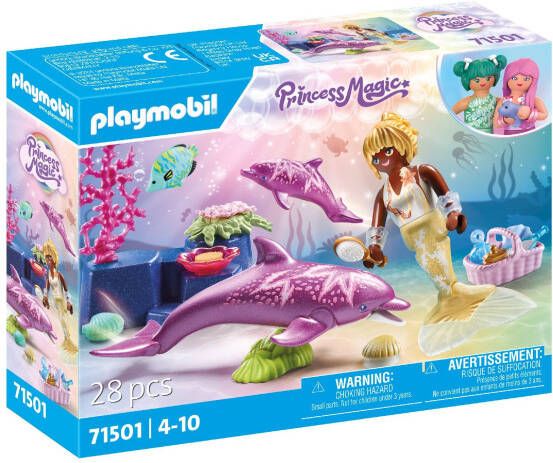 Coppens Playmobil Princess magic 71501 zeemeermin met dolfijnen