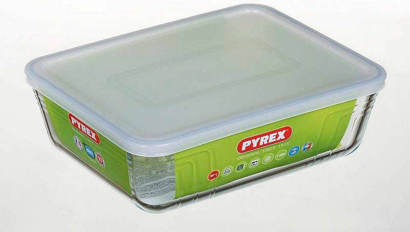 Coppens Pyrex Cook & Freeze schaal met deksel 19x14x4cm 0 8 liter