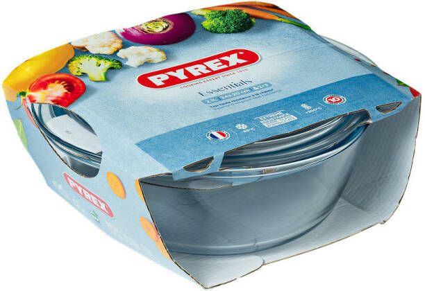 Coppens Pyrex Essentials ovenschaal met deksel 25x20x11cm 2 1 liter