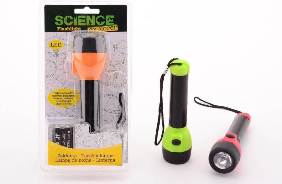 Coppens Science Explorer zaklamp op blister met batterij