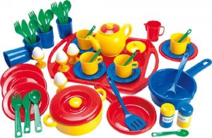 Coppens Servies 57 delig kunststof