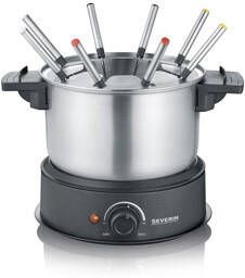 Severin Fondue 1 4 Liter Rvs Zwart 8 Pers 1500 W - Foto 2