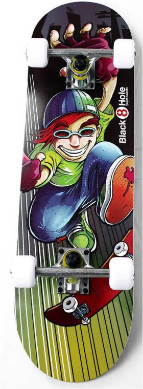 SinQel Black 8 hole skater boy skateboard 71cm