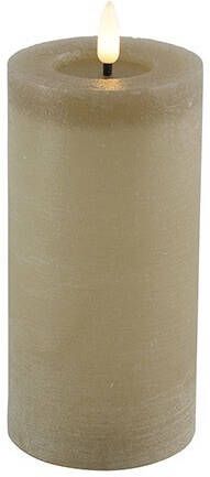Countryfield Lyon LED kaars stompkaars beige D7 5 x H15 cm timer LED kaarsen