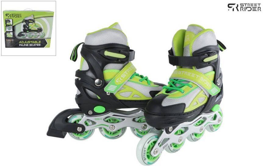 Coppens Street Rider inline skates groen zwart verstelbaar maat 29-32