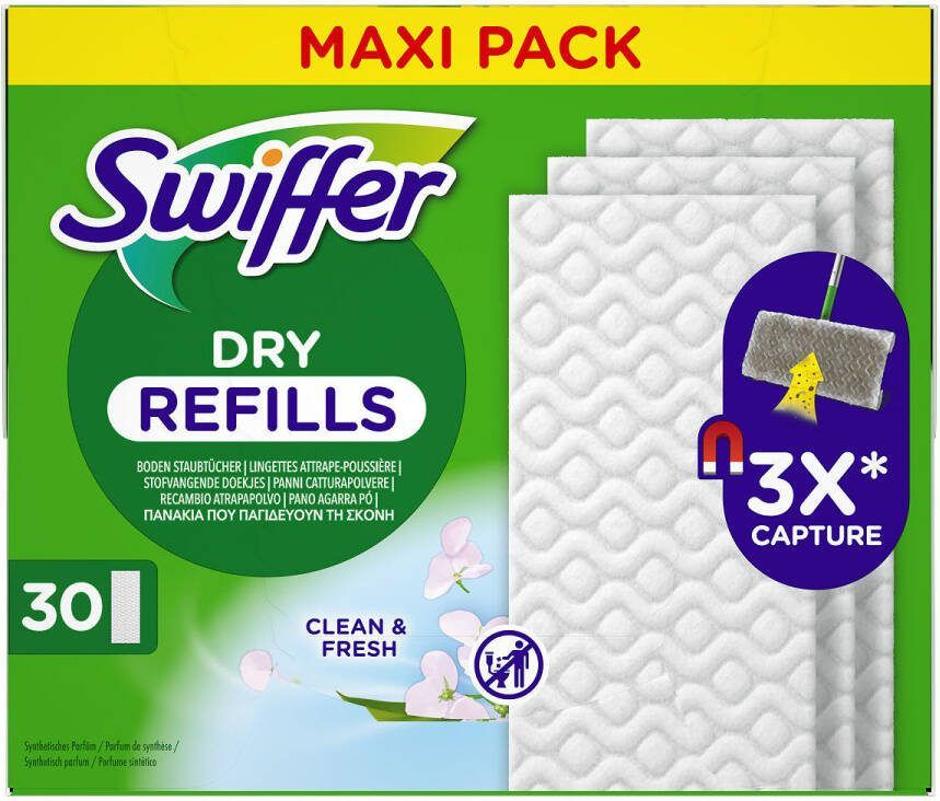 Swiffer Dry Vloerreiniger Stofdoeken 30 Stuks