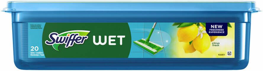 Coppens Swiffer sweeper wet navullingen citrus 20 stuks