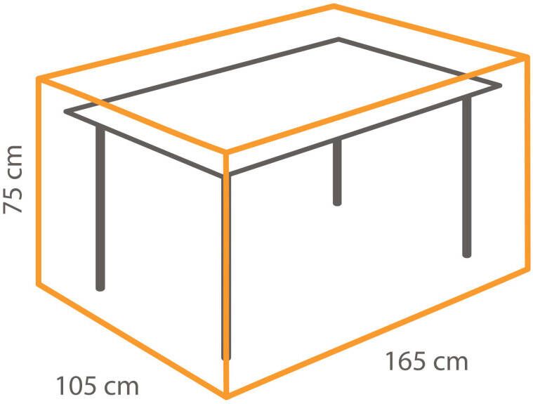 Coppens Winza tuintafel beschermhoes 165 x 105 x 75 cm