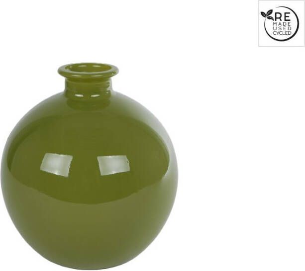 Coppens Vaas Artemis S glossy groen glas 16x16x18cm