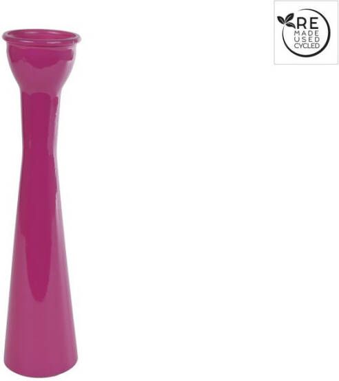 Coppens Vaas Florero glossy fuchsia glas 9x9x30cm