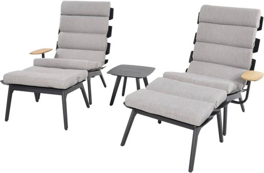 Express Ventus Negro zwarte duo loungeset 2 persoons - Foto 2