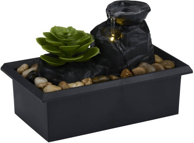 Arti casa Kamerfontein Waterornament op Batterijen Incl. LED verlichting 10.5x17.5x12cm