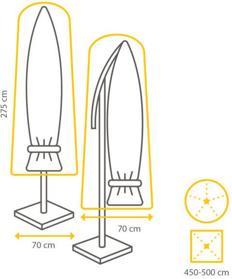 Coppens Winza parasol beschermhoes L275 B70