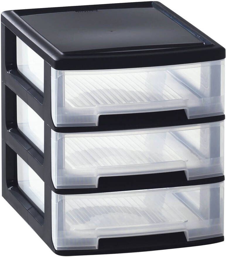 Curver Babel Ladesysteem A4 3x 5L 35x26 5x31 3 cm Zwart