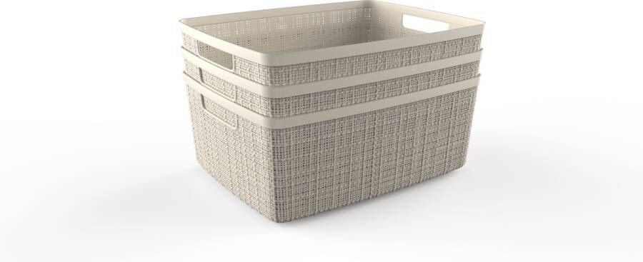 Curver Jute Mandje L 20 Liter Stijlvol Offwhite Opbergmandje - Foto 2