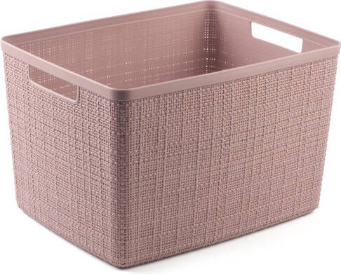 Curver Jute opbergmand L 20 liter rose dawn - Foto 2