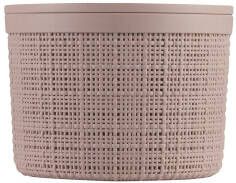 Curver Jute opbergmand rond 2 liter rose dawn - Foto 2