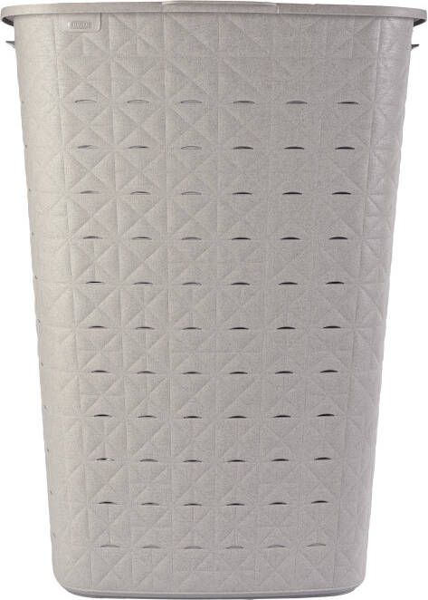 Curver Softex wasbox met deksel 56 liter taupe