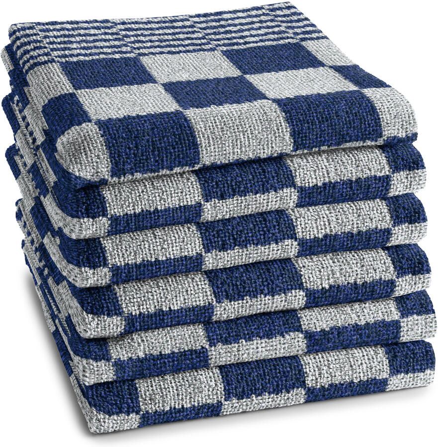 DDDDD 6x keukendoek barbecue 50x55 cm bleu