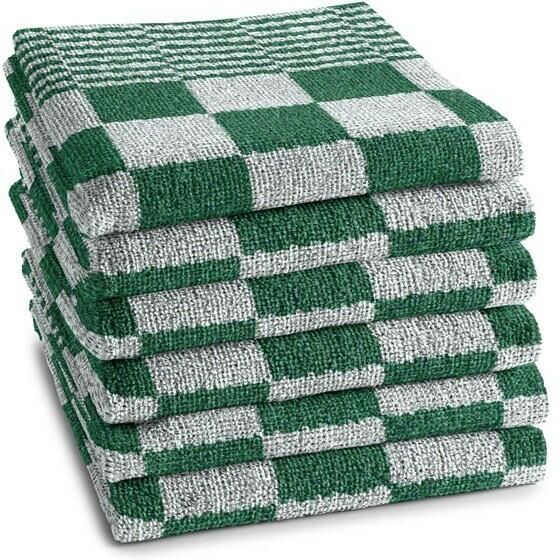 DDDDD 6x keukendoek barbecue 50x55 cm green