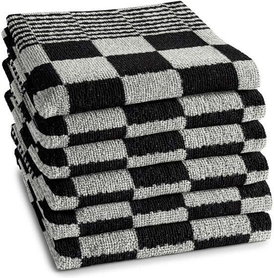 DDDDD 6x keukendoek barbeque 50x55 cm zwart