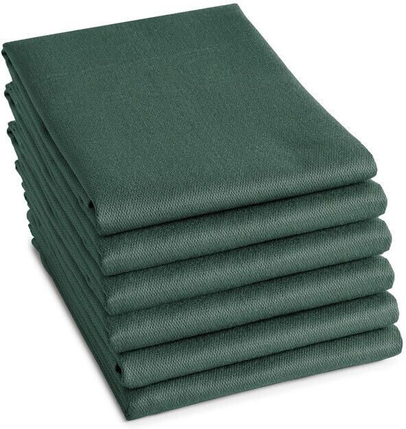 DDDDD 6x theedoek logo 60x65 cm groen