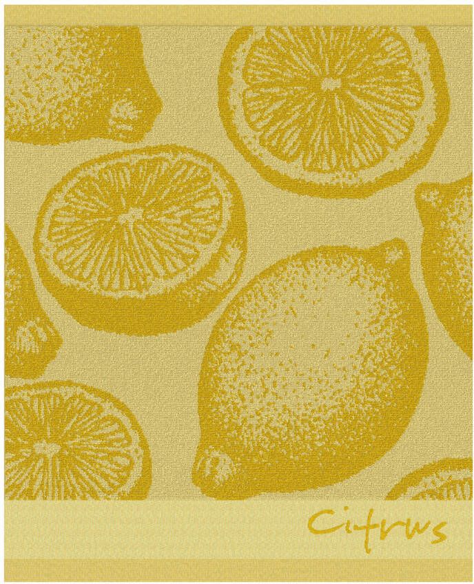 DDDDD keukendoek citrus 50x55 cm yellow zachte en absorberende keukendoek voor een frisse en kleurrijke keuken