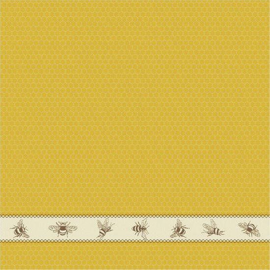 DDDDD Bees 6x Theedoeken Set van 6 stuks 60x65cm Geel - Foto 2