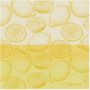 DDDDD theedoek citrus 60x65 cm yellow Brighten up your kitchen with this vibrant citrus-themed tea towel - Thumbnail 2