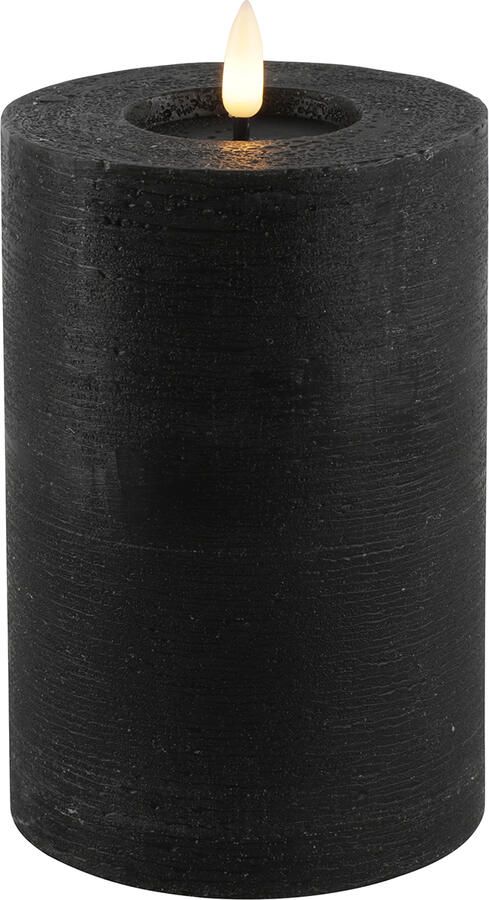 Decostar Countryfield Stompkaars rustiek LED rond Lyon M zwart hoogte 15 x 10 cm