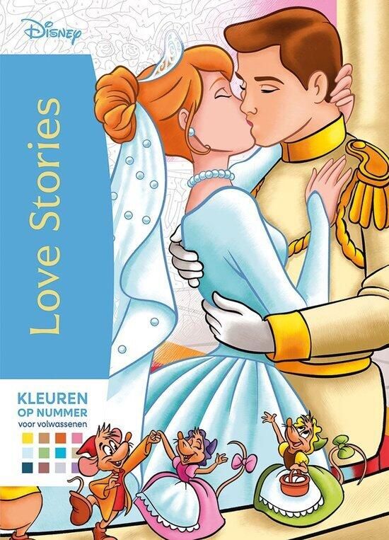 Deltas Disney Love stories Kleuren op nummer voor volwassenen