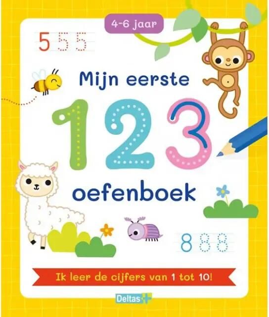 Deltas Mijn eerste 123 oefenboek (4-6 j.)