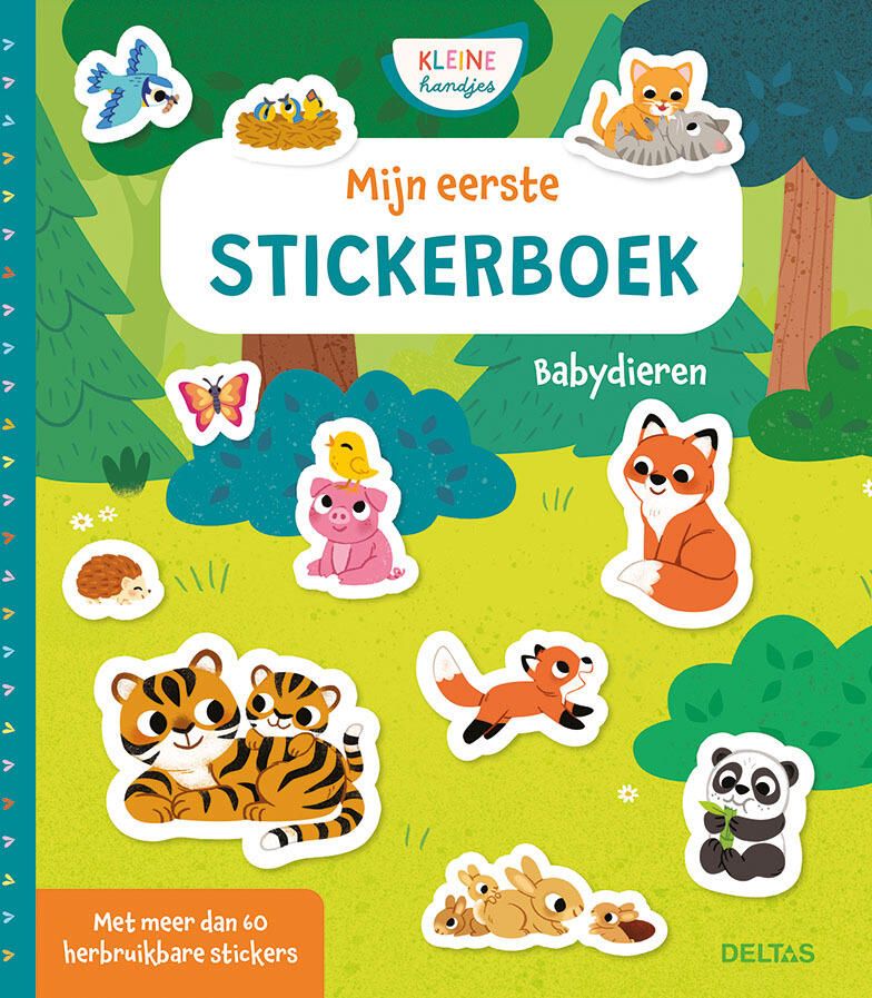 Deltas Mijn eerste stickerboek kleine handjes babydieren