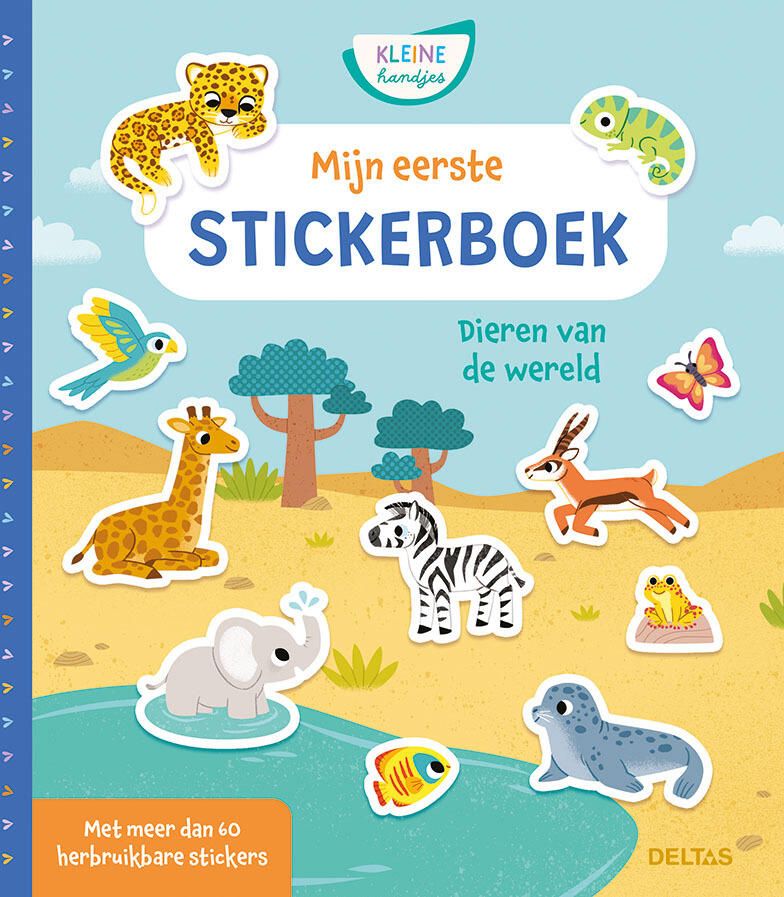 Deltas Mijn eerste stickerboek kleine handjes dieren van de wereld