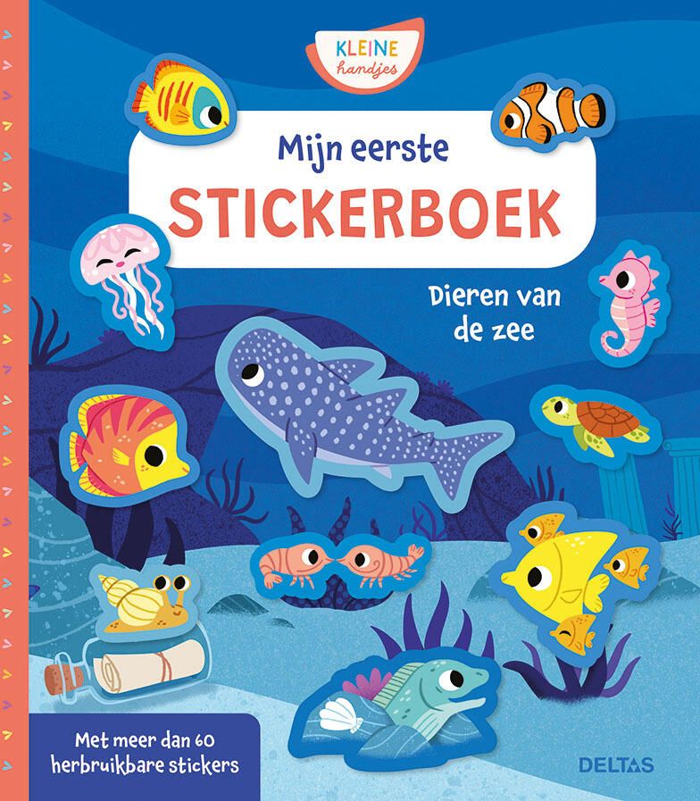 Deltas Mijn eerste stickerboek kleine handjes dieren van de zee