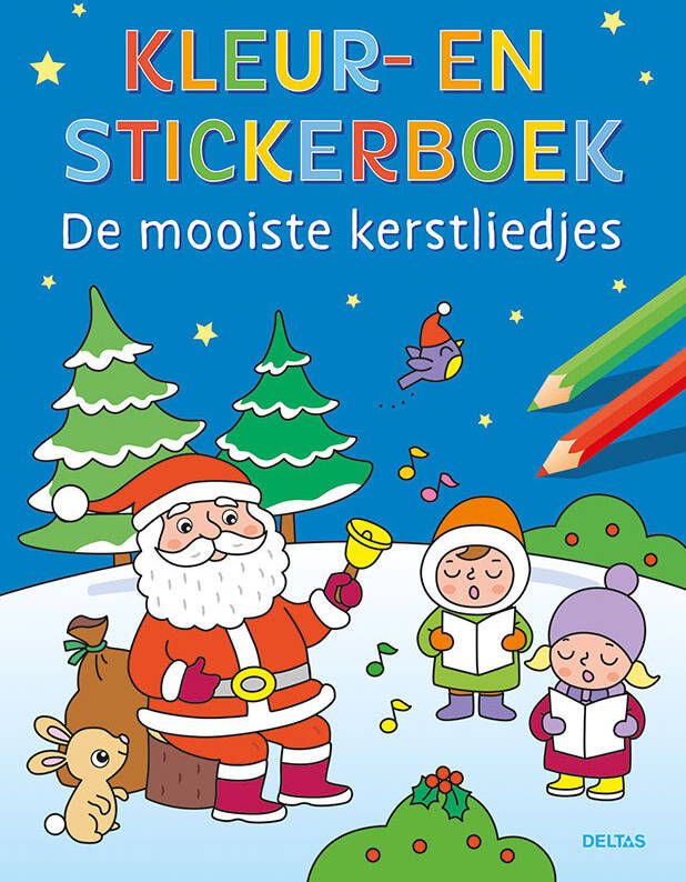 Deltas Kleur- en stickerboek Kerstliedjes