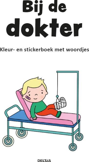 Deltas Kleur- en stickerboek met woordjes Bij de dokter