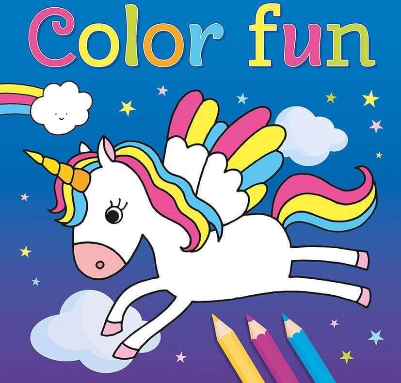 Deltas Kleurboek Color Fun Unicorns 22 Cm