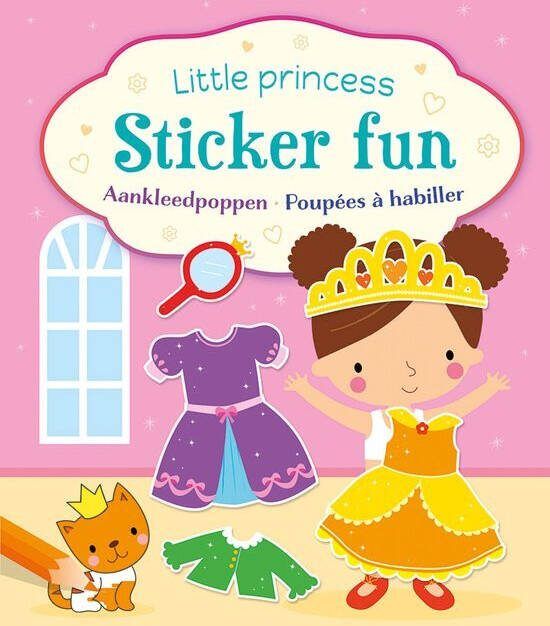 Deltas Little princess Sticker Fun Aankleedpoppen